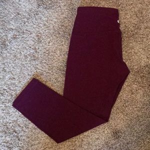 90 Degree high waist crops burgundy size Small